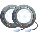 Spot LED argenté moderne adhésif 120° blanc froid 60lm 12V 68mm pièces