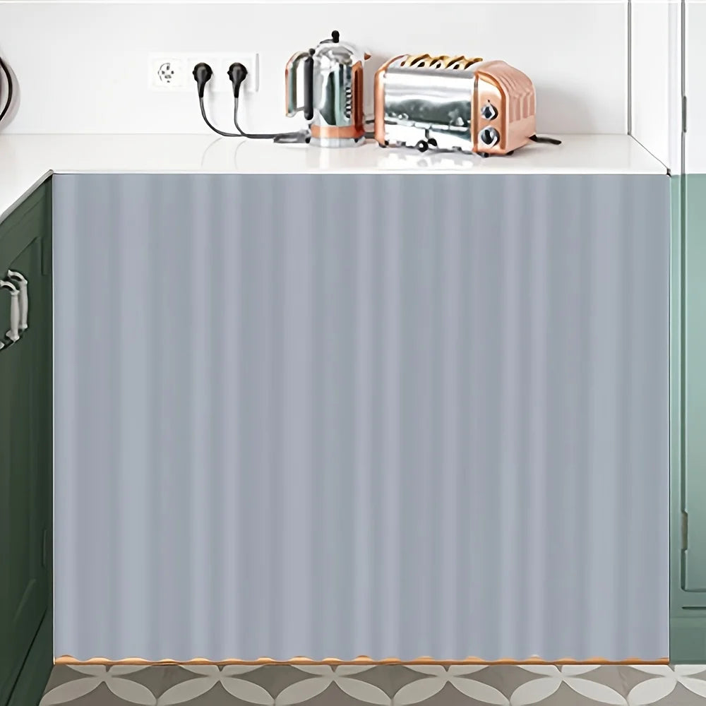 rideau cuisine gris clair rayures modernes eyelets polyester machine washversible