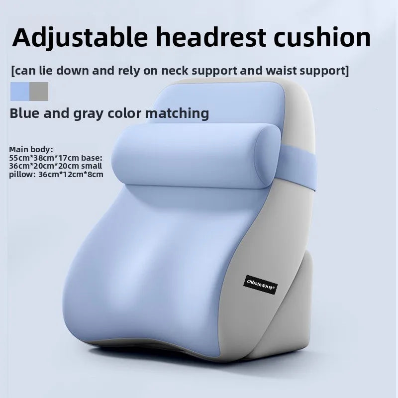 coussin multifonctionnel gris uni contemporain memory foam housse amovible poches xl confortable lit allaitement