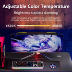 lampe led moderne clip noir blanc sans ombre rgb usb