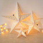 décoration étoiles lumineuses étoiles lunes blanc moderne filament lumineux occasion fête mariage