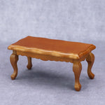 miniature meuble deco maison table basse rouge marron blanc cactus livres bananes figurines