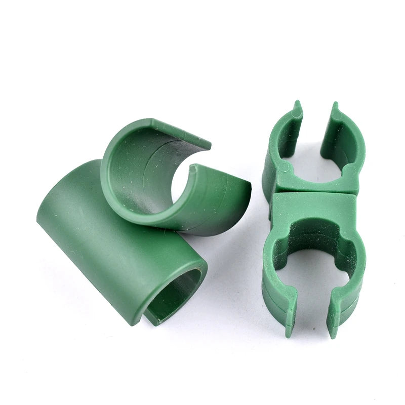 lot clips fixation vert support plante treillis jardinage plastique robuste
