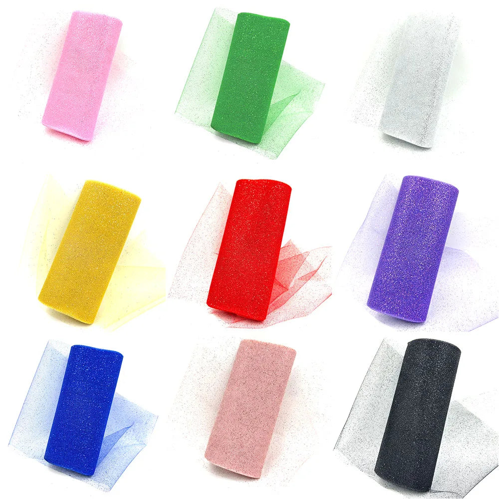 tulle pailleté rose gold 15cm largeur 10 yards décoration événement mariage anniversaire festive artisanale