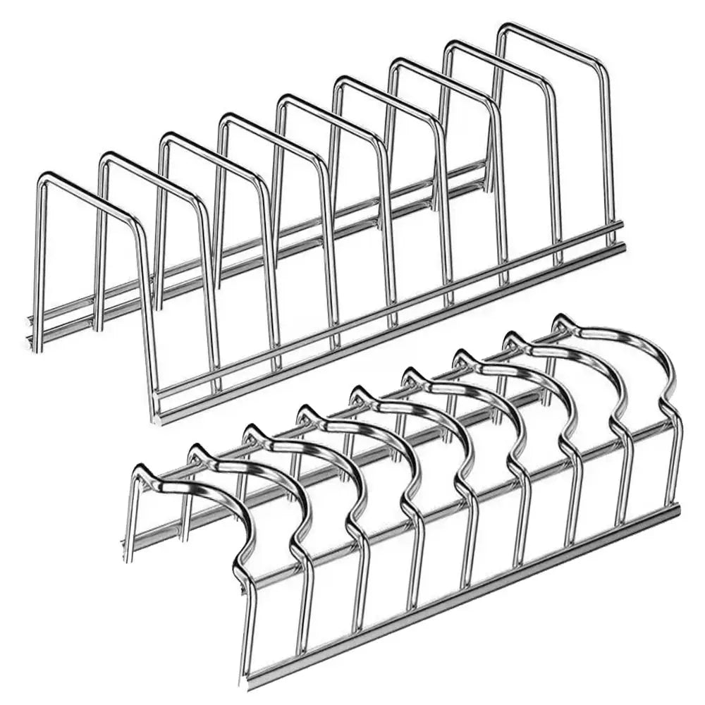 rangement vaisselle moderne rack assiettes bols argenté cuisine réutilisable minimaliste égoutoir organisation plat couvercle