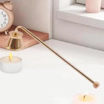 éteignoir bougie couvercle fer moderne noir doré argenté simple lisse opaques long court