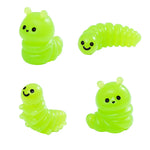 jouets résine vers souriants animaux miniature vert bricolage décoration jardin féerique pastorale