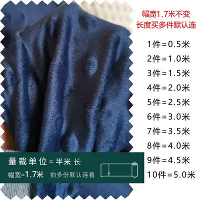 tissu flanelle polyester biodegradable 150cm large rose bleu clair texture points moderne doux