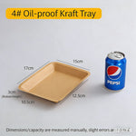 assiettes kraft marron clair respectueux environnement moderne rustique opacité texture papier kraft événements fêtes