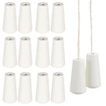 rideau blanc modernes tringle 12 unités opaques rondes coniques coton cheveux synthétiques