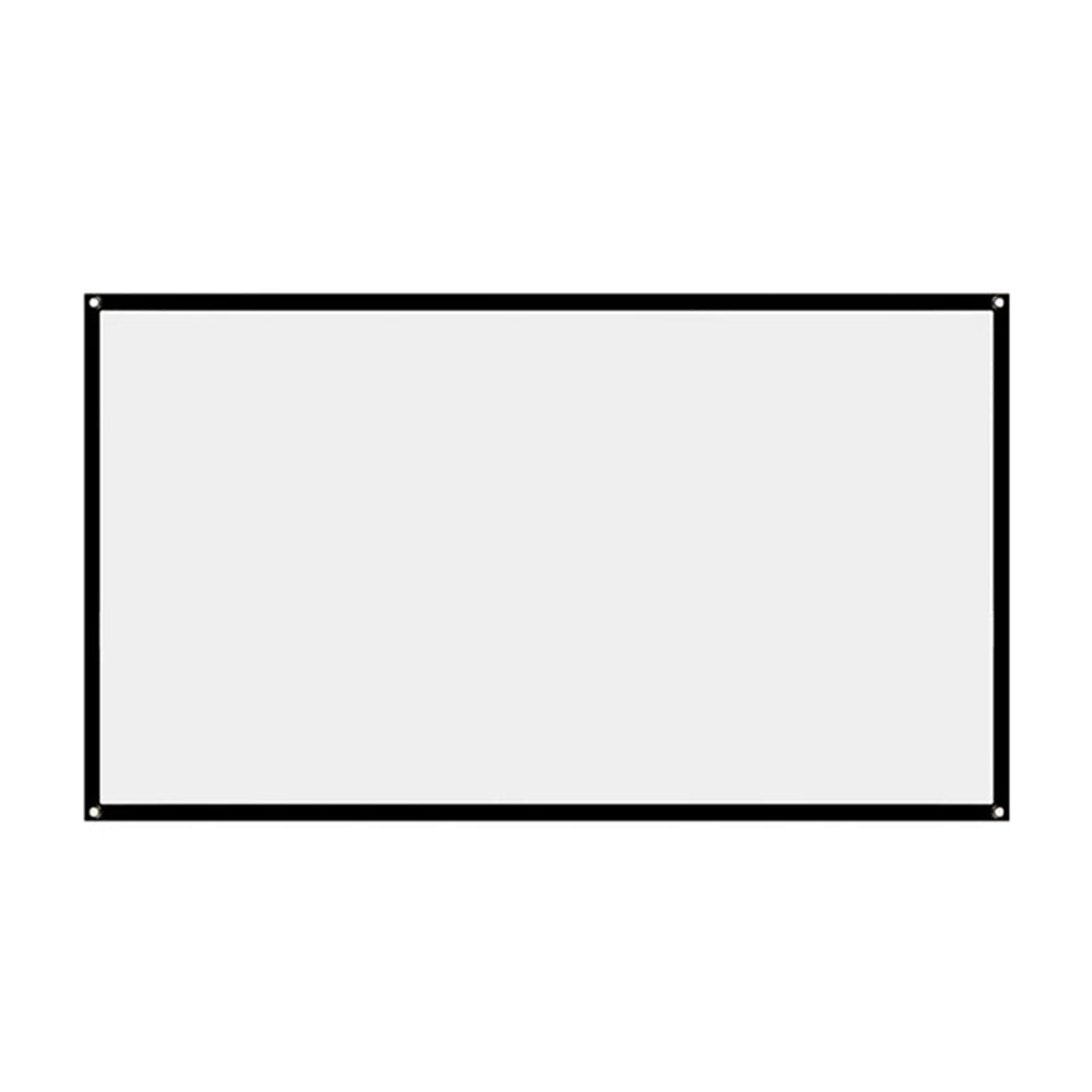 écran projection blanc noir pvc moderne 60 72 84 100 120 150 pouces