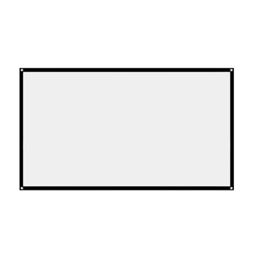 écran projection blanc noir pvc moderne 60 72 84 100 120 150 pouces