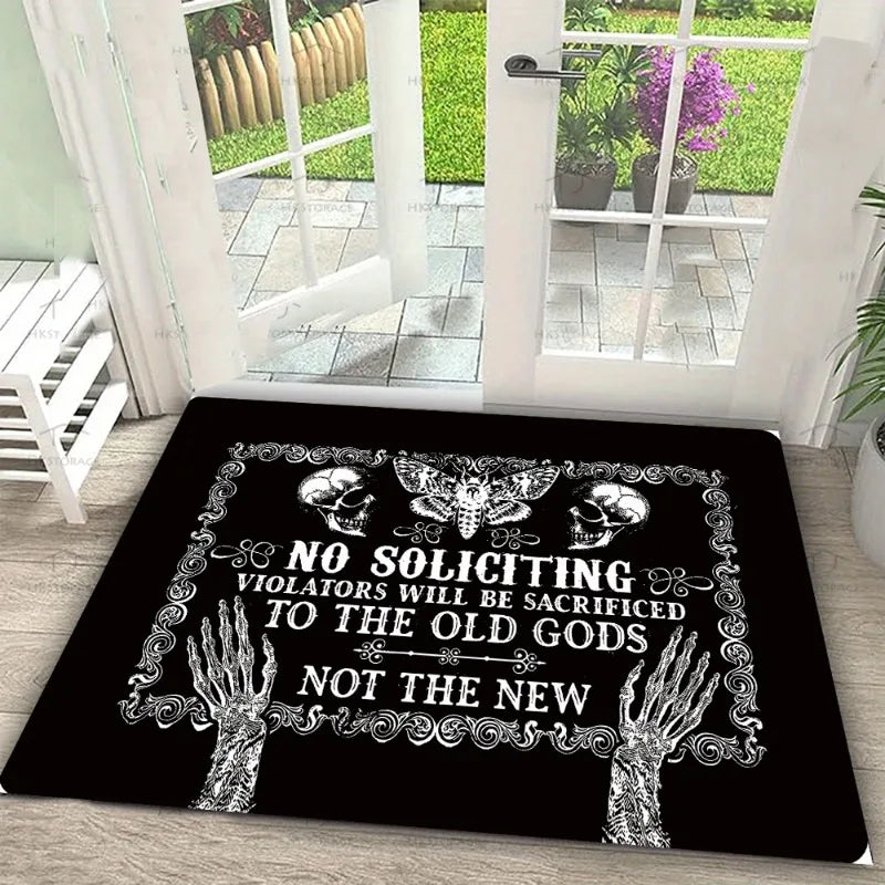 tapis sol moderne noir motifs graphiques anti dérapant facile nettoyage 30x50cm 40x60cm
