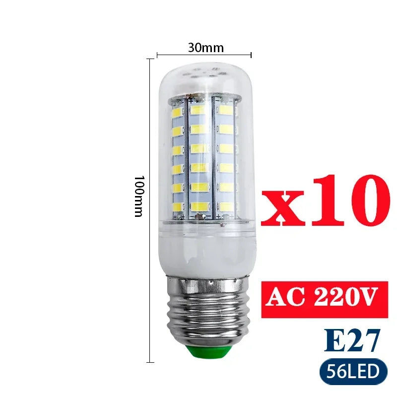 ampoule led maïs décoration intérieur blanc chaud lumière moderne lustre lustre base e14 e27