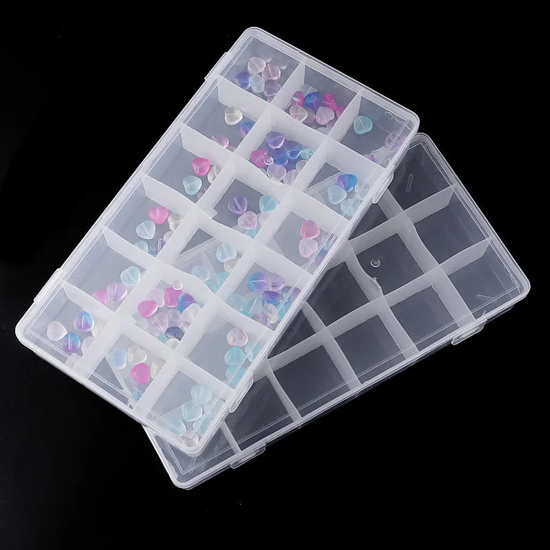 boîtes rangement bijoux transparentes modernes compartimentées clips portables voyage commercial