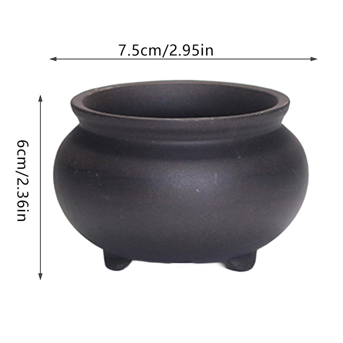 pots céramique succulentes bleu brun texture grès brillante intérieur extérieur classique minimaliste