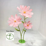 fleurs artificielles papier grandes marguerites décoration mariage anniversaire événements transparentes moderne minimaliste