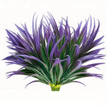 plantes artificielles herbe fine extérieures modernes vert rouge violet pièces
