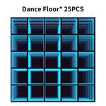 plancher danse led vert bleu multicolore effet lumière scène moderne pièces 25 pièces