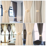 ruban magnétique fleurs décoratif tissu chanvre beige clair rustique moderne fixations magnétiques