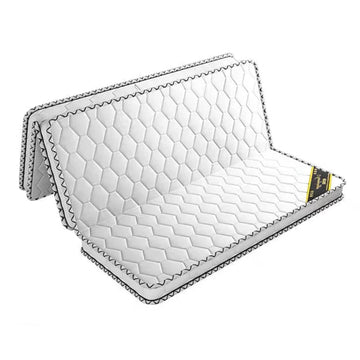 matelas fibre coco blanc texture géométrique moderne lit chambre maison confort ferme épais