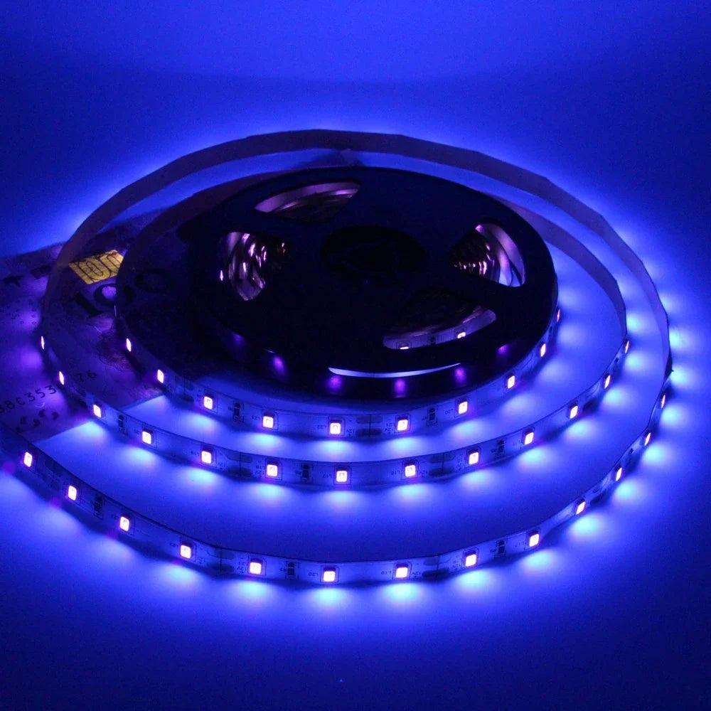 ruban led bleu 120 led 60 led moderne 50000h uv smd 12v led carrés