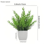 plantes artificielles feuilles vertes fleurs violettes pot blanc minimaliste décoration intérieure sans entretien