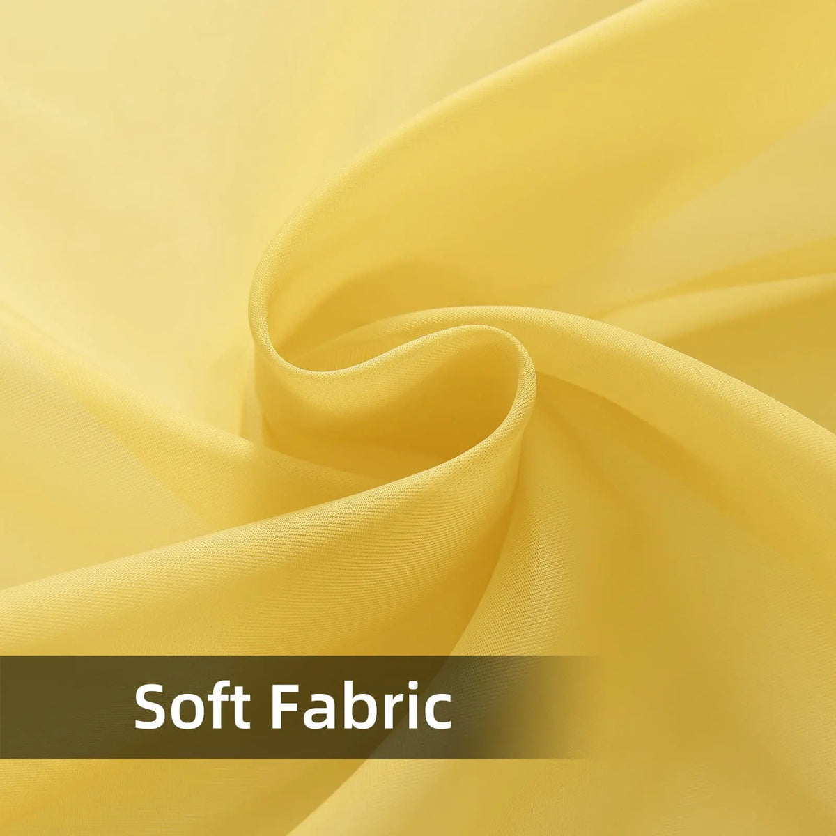rideau jaune tulle moderne fenêtre translucent épuré poche tringle