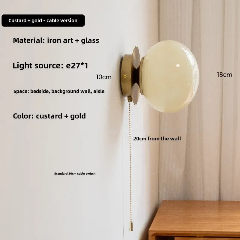 lampe murale led blanc mat moderne vis fixation cordon commandeflux lumineux 249 2000 tension
