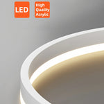 plafonnier led moderne blanc circulaire télécommande minimaliste contemporain interrupteur muralflux lumineux variable