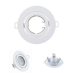 spots led blancs encastrables rond métal moderne gu10 mr16 clips facile 100mm flux lumineux