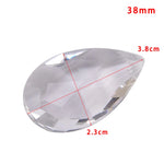 pendants cristal goutte facettes transparents modernes 38mm 50mm 63mm 76mm