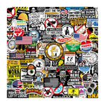 stickers adhésifs humour divers couleurs motifs casque sécurité adultes 150 pièces