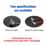 interrupteur tactile rouge fil argenté technique industriel transparent sans lampe