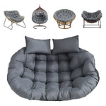 coussin suspendu gris quilted moderne imperméable anti uv doux respirant 150x100cm