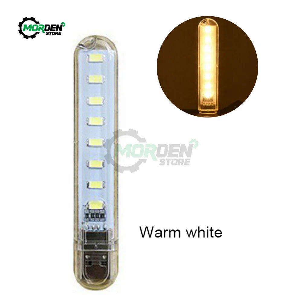 lampe led rechargeable usb moderne transparente blanche ligne led 60lm flux lumineux