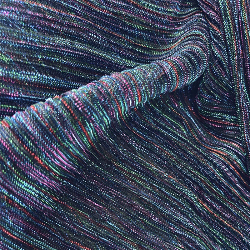 ruban plissé brillant polyester moderne élégant bleu gris rose violet blanc