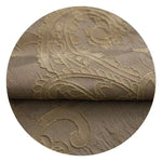 rideau classique beige broderie florale opaque salon chambre maison tissu polyester coton