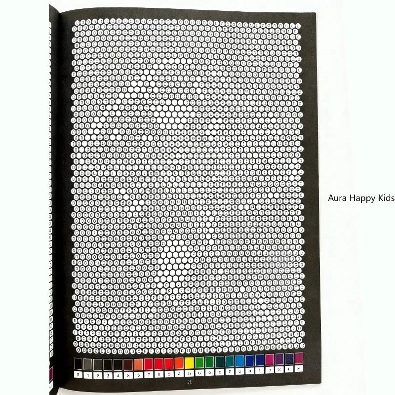 livre coloriage pixel art motifs géométriques moderne enfantin crayon pages multicolores guides numériques
