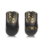 souris gaming noire or motif moderne caoutchouc sportif
