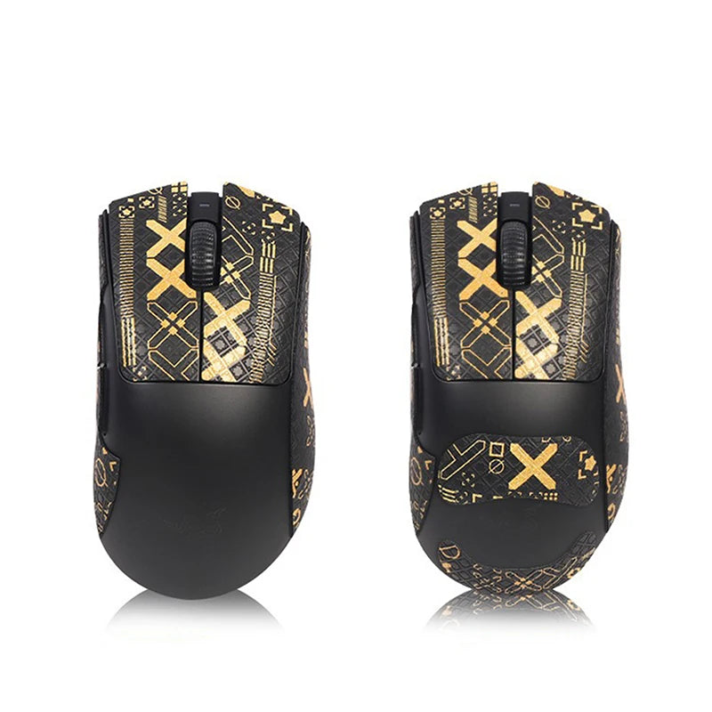 souris gaming noire or motif moderne caoutchouc sportif