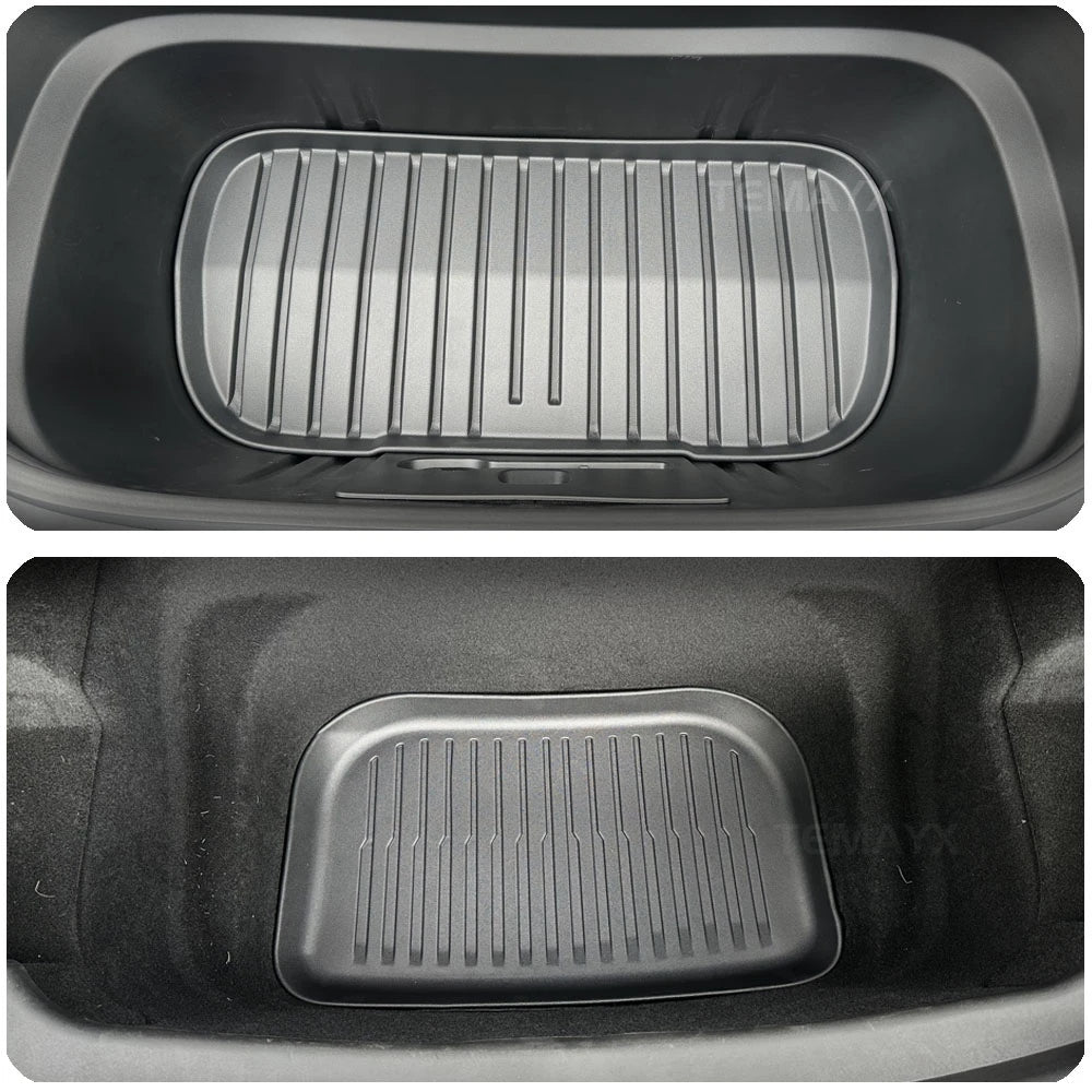 tapis sol voiture tesla model noir texture rugueuse moderne tapis coffre dossier sièges avant