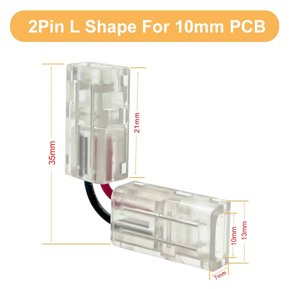 connecteur led shape transparent moderne clips câbles colorés instructions 4pin 3pin