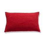 coussin velours rayé marron clair simple imperméable respectueux environnement 30x50cm maison