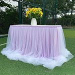 jupe table tulle opaque peach bleu rose violet blanc événements anniversaires mariages festives