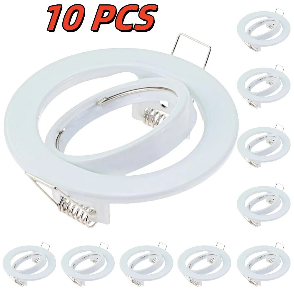 supports encastrables led réglables 70mm noir blanc nickel modernes clips métalliques minimalistes