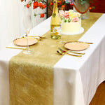 chemin table doré effet métallique élégant maison événement noël mariage