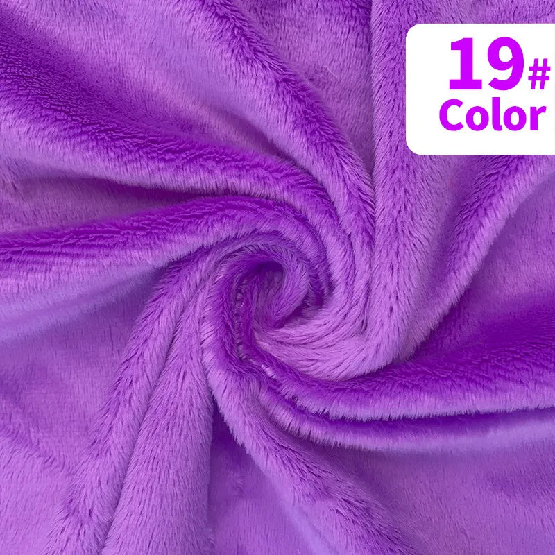 tissu velours doux violet rose blanc moderne confortable peluche respirant bricolage artisanat décoration