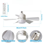 ventilateur moderne blanc led télécommande pales acrylique fixations