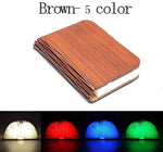 lampe posée livre forme led blanc brun plis pages modernes minimaliste pince centrale recharge